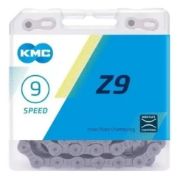 Imagen de Cadena Kmc Z9 Con Missing Link 9 Velocidades 116 Eslabones Plateado