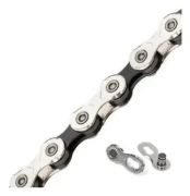 Imagen de Cadena Kmc X10 Silver Black 116 Eslabones Plateado
