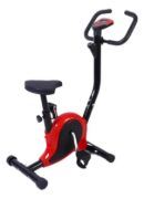 Imagen de Bicicleta Fija Estática Fitness Ergométrica Altura Regulable - Rojo