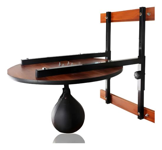 Imagen de Set Pera Punching Ball + Plataforma Profesional Boxeo Negro