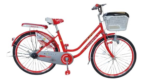 Imagen de Bicicleta Paseo R26 C/parrilla Y Canasto Roja Green Rojo 26 "