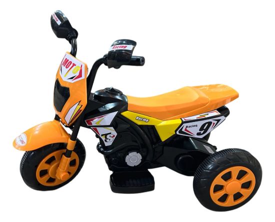 Imagen de Moto A Bateria Niños Motocross Triciclo Naranja