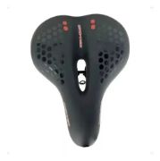 Imagen de Asiento Super Acolchonado Bicicleta + Luz Led Incorporado Negro 27 Cm 22 Cm