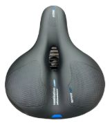 Imagen de Asiento Super Acolchonado Bicicleta Active Dos Resortes Negro 24 Cm 20 Cm