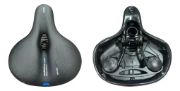 Imagen de Asiento Super Acolchonado Bicicleta Active Dos Resortes Negro 24 Cm 20 Cm