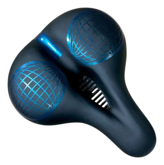 Imagen de Asiento Super Acolchonado Bicicleta + Luz Led  26x21 Cm
