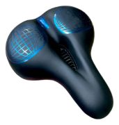 Imagen de Asiento Super Acolchonado Bicicleta + Luz Led Negro 2.6 Cm 2.1 Cm