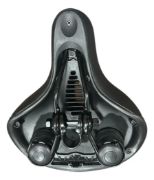 Imagen de Asiento Super Acolchonado Bicicleta + Luz Led Negro 2.6 Cm 2.1 Cm