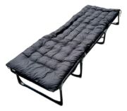 Imagen de Catre Plegable Acolchonado Resiste Grande 193x75cm Negro