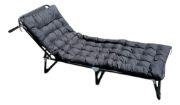 Imagen de Catre Plegable Acolchonado Resiste Grande 193x75cm Negro