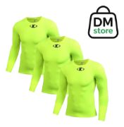 Imagen de Camiseta Térmica Larga Lycra Knex Sport X 3 Unidades - FLUO - L