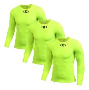 Imagen de Camiseta Térmica Larga Lycra Knex Sport X 3 Unidades - FLUO - L