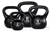 Imagen de Set Pesas Rusas Pvc X4 Knex Sports  Fitness Entrenamiento Negro