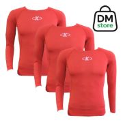 Imagen de Camiseta Térmica Larga Lycra Knex Sport X 3 Unidades - Rojo - XL