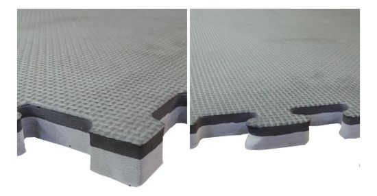 Imagen de Piso Tatami Goma Eva Encastrable 1x1m 2,5cm Dmstore - Negro - Gránulos