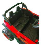 Imagen de Auto Eléctrico Infantil  Buggy 12v 2 Motores Bluetooth Luces Rojo
