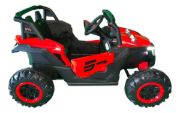 Imagen de Auto Eléctrico Infantil  Buggy 12v 2 Motores Bluetooth Luces Rojo