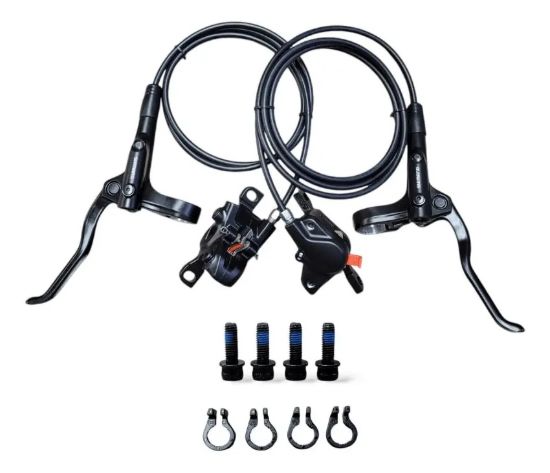 Imagen de Frenos De Disco Hidraulico Shimano Mt200 Completo C/pastilla Negro