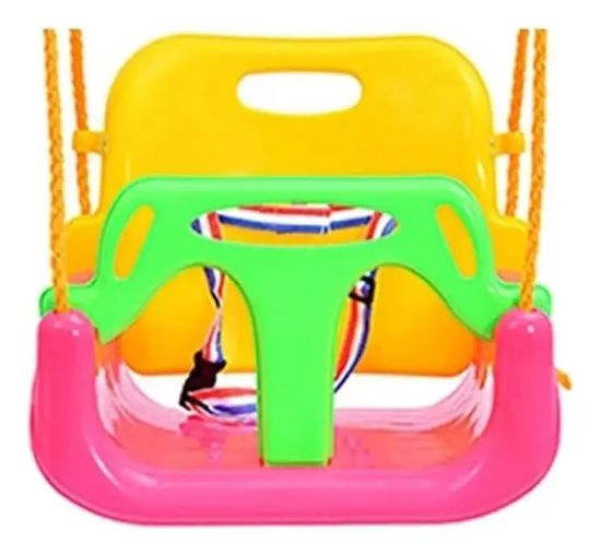 Imagen de Hamaca Infantil 3 En 1 Para Bebes/niños - Rosa chicle