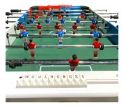 Imagen de Futbolito Profesional Súper Firme Y Estable Reforzado Rojo