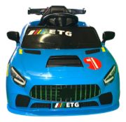 Imagen de Auto Infantil 6v 1 Motor Rc C/balanceo 3 Vel - Celeste - Liso