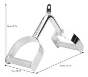 Imagen de Agarre V De Triceps Con Estribos Para Polea Cromado