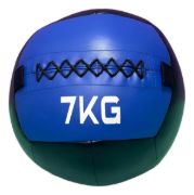 Imagen de Wall Ball Cuero 7 Kg  Pelota Entrenamiento Fitness Crossfit Negro