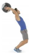 Imagen de Wall Ball Cuero 12 Kg  Pelota Entrenamiento Fitness Crossfit Negro