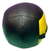 Imagen de Wall Ball Cuero 9 Kg  Pelota Entrenamiento Fitness Crossfit Negro