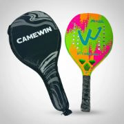 Imagen de Paleta De Padel Profesional Carbono 3k + Funda - Verde claro