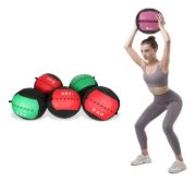 Imagen de Wall Ball Cuero 3 Kg  Pelota Entrenamiento Fitness Crossfit Negro