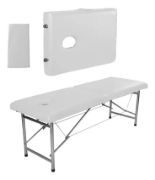 Imagen de Camilla Para Masajes Plegable + Silla Banqueta Giratoria