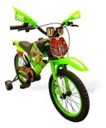 Imagen de Bicicleta Green Motobici 16  Para Niños Con Pie De Apoyo