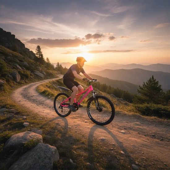 Imagen de Bicicleta Mtb R26 Dama C/suspensión Y Freno De Disco Rosa 24 "