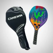 Imagen de Paleta De Padel Profesional Carbono 3k + Funda - Azul/Naranja