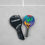 Imagen de Paleta De Padel Profesional Carbono 3k + Funda - Azul/Naranja