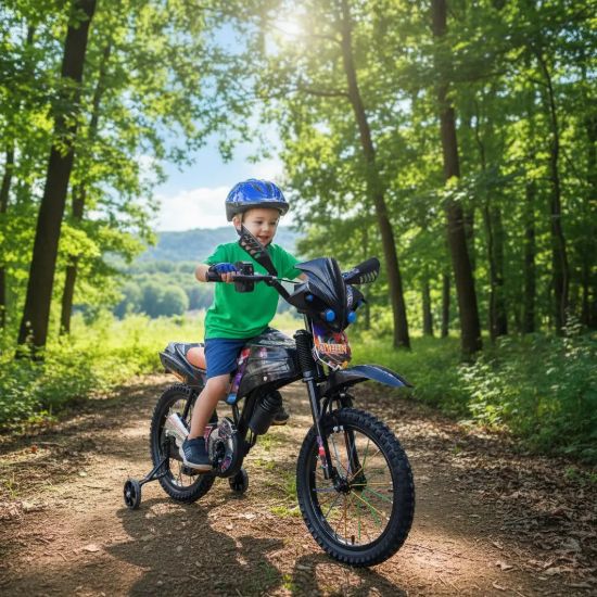 Imagen de Bicicleta Green Motobici 16'' Niños 5 Años 1 Velocidad - Negro - 16 "