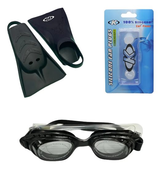 Imagen de Kit Set Natacion  + Accesorios Dmstore Negro