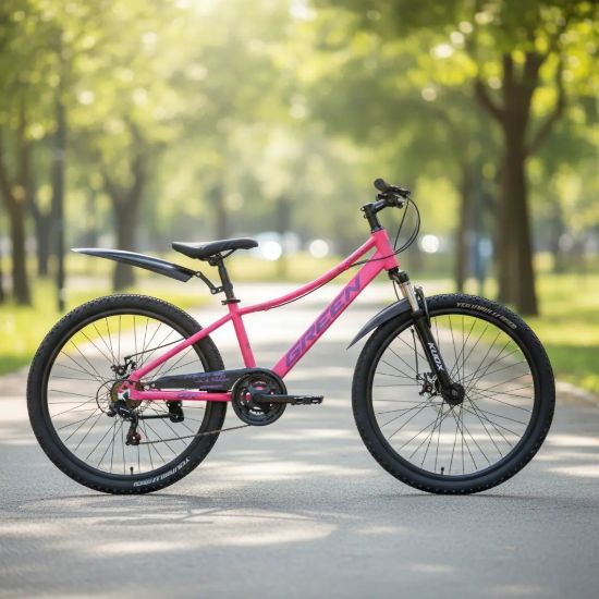 Imagen de Bicicleta Mtb De Dama R24  C/suspensión Y Freno De Disco Rosa 24 "