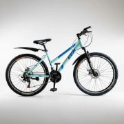 Imagen de Bicicleta Mtb De Dama R27.5  C/suspensión Y Freno De Disco - Celeste - 27.5