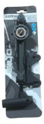 Imagen de Inflador De Mano Mini Aluminio C/ Manómetro 120 Psi Negro