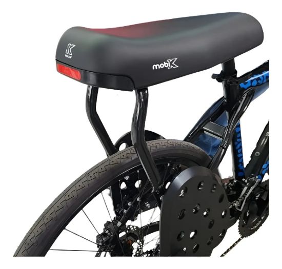 Imagen de Asiento Custom Doble Con Parrilla Integrada Negro