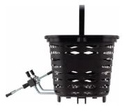 Imagen de Canasto Delantero Pvc C Agarre Al Cuadro Alta Calidad Negro