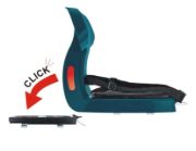 Imagen de Asiento Niño C/respaldo Para Parrilla Trasera Super Cómodo Negro