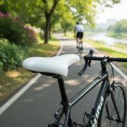 Imagen de Asiento De Bicicleta Playero Comodidad Extrema - 24.2 cm - Blanco - 26.5 cm