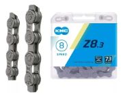 Imagen de Cadena Kmc Z8.3 Bicicleta 8 Velocidades 116 Links Con Conector Missinglink Gris