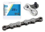 Imagen de Cadena Kmc Z8.3 Bicicleta 8 Velocidades 116 Links Con Conector Missinglink Gris