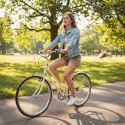 Imagen de Asiento De Bicicleta Playero Comodidad Extrema - 24.2 cm - Turquesa - 26.5 cm