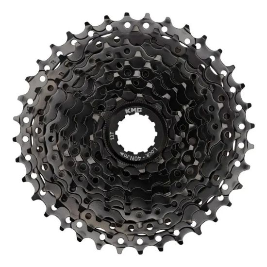 Imagen de Piñón 9v Cassette 11-32 Apto Bici Eléctrica Kmc Alta Calidad Negro 11 32