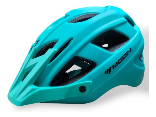 Imagen de Super Cómodo Casco De Bicicleta Para Adulto C/visera  Moon - Celeste - M